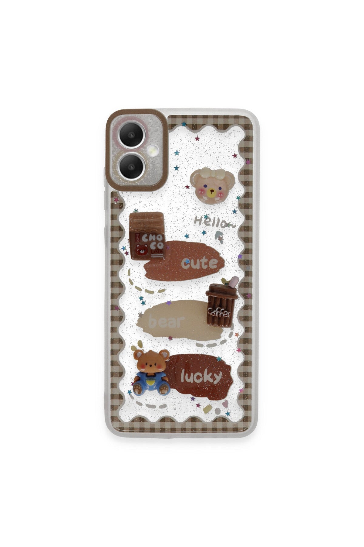 Samsung Galaxy A05 Uyumlu Kılıf Sweet Desenli Silikon Kapak - Şeffaf