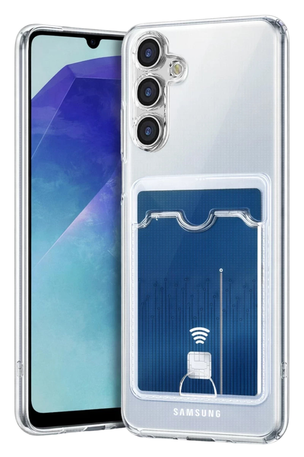 Samsung Galaxy A57 5G Uyumlu Kart Şeffaf Silikon - Şeffaf