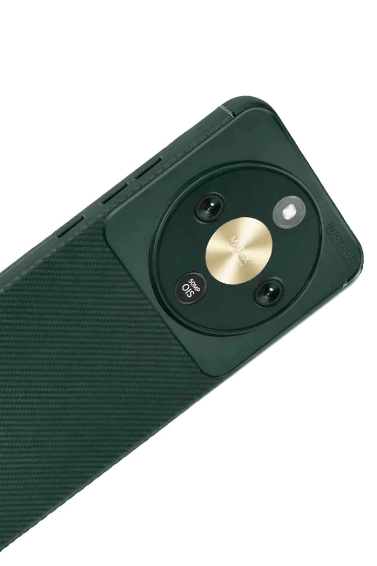 Huawei Honor Magic 8 Lite Uyumlu Auto Focus Karbon Kapak - Koyu Yeşil