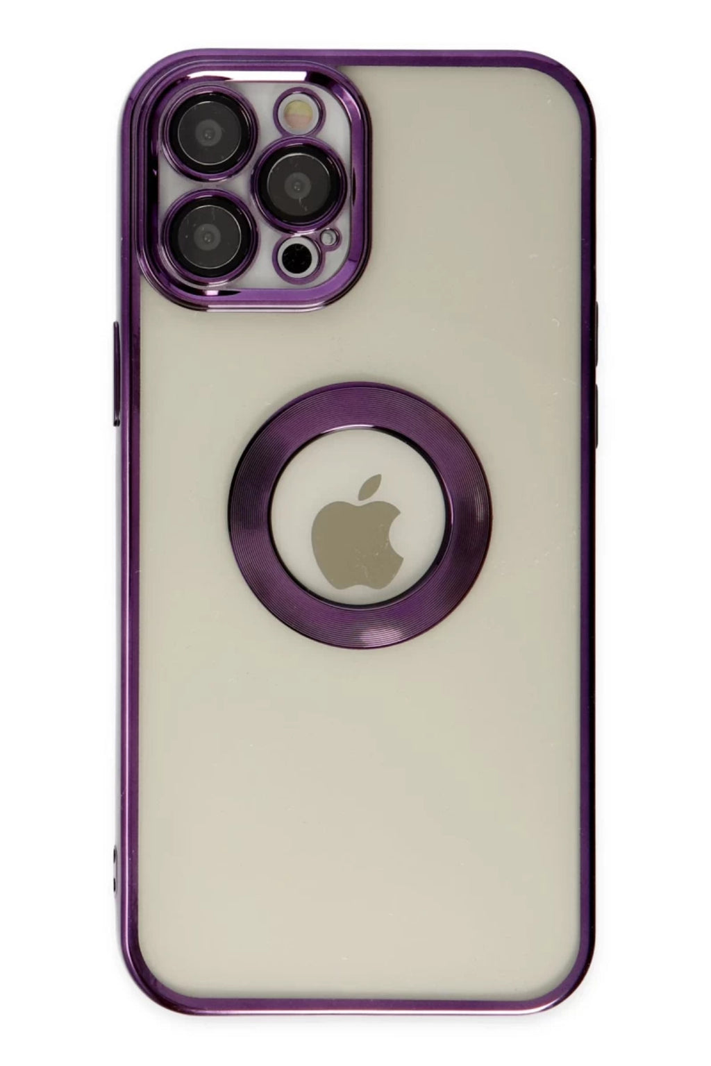 Apple iPhone 12 Pro Uyumlu Kılıf Slot Silikon - Mor