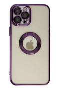 Apple iPhone 12 Pro Uyumlu Kılıf Slot Silikon - Mor
