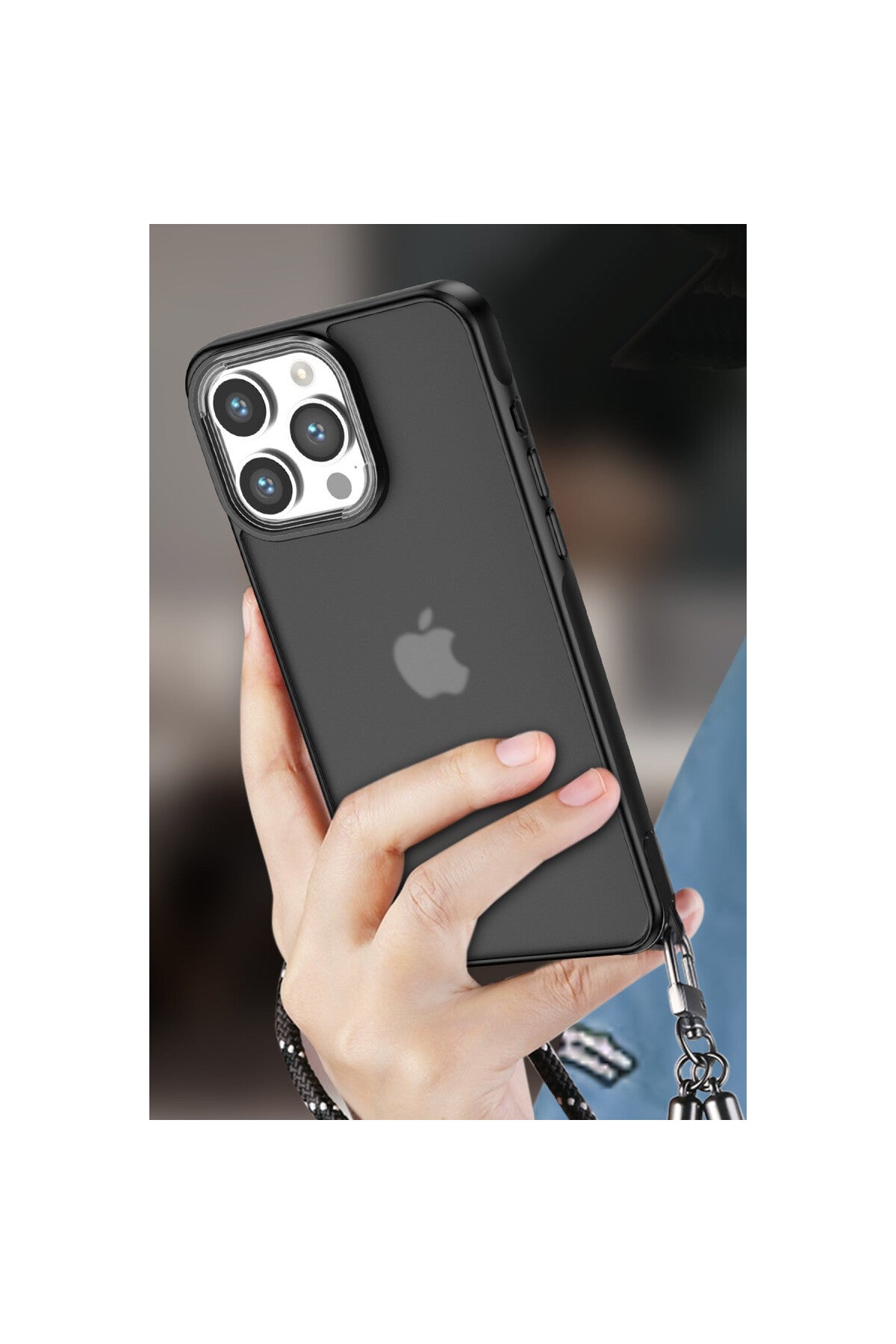 Apple iPhone 15 Pro Max Uyumlu Kılıf Elegant Kapak - Lacivert