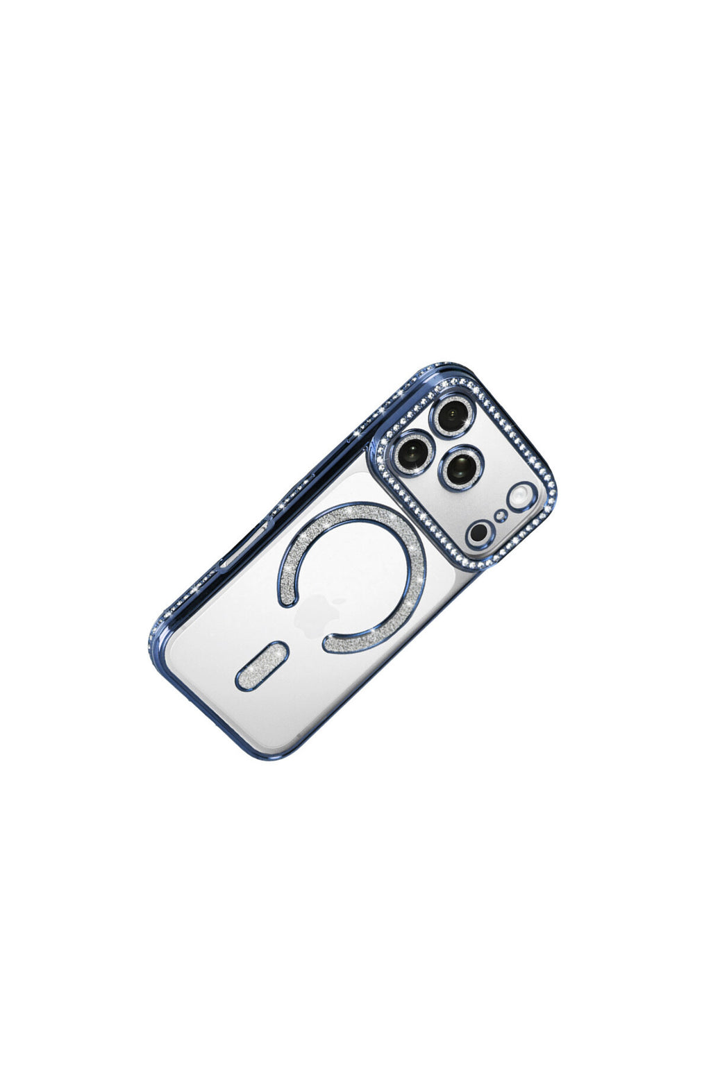 Apple iPhone 17 Pro Uyumlu Joke Simli Magneticsafe Kılıf - Mavi