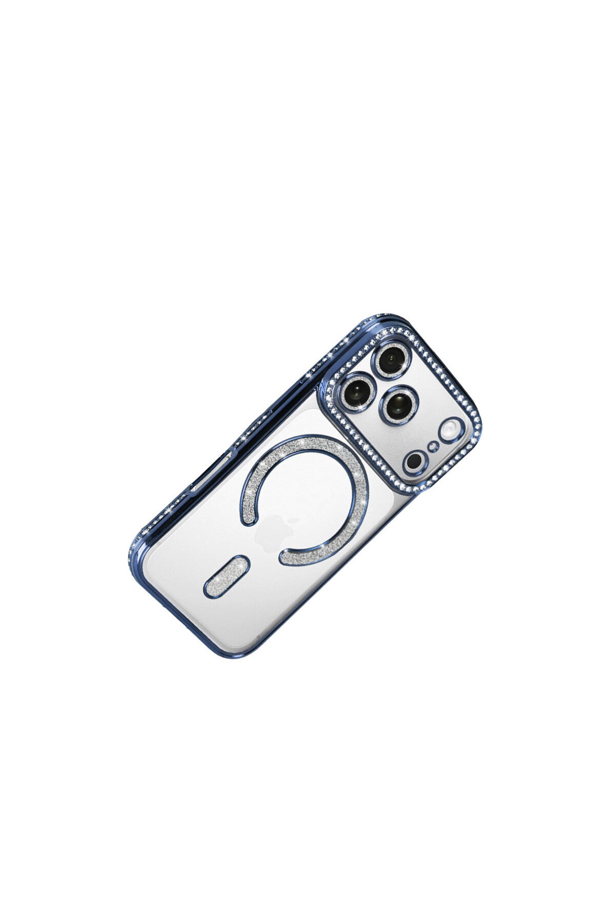 Apple iPhone 17 Pro Uyumlu Joke Simli Magneticsafe Kılıf - Mavi