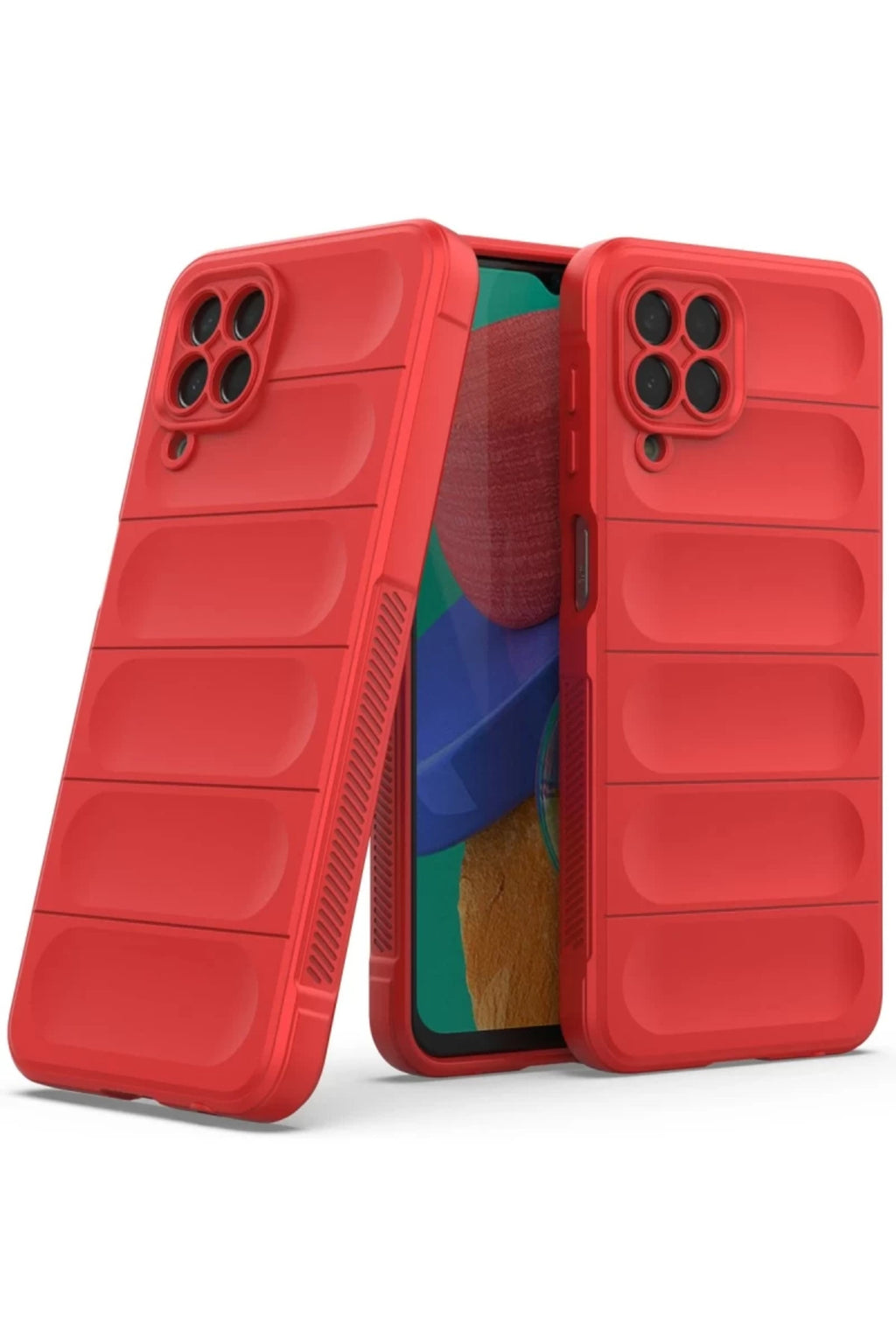 Samsung Galaxy M33 Uyumlu Kılıf Optimum Silikon - Kırmızı