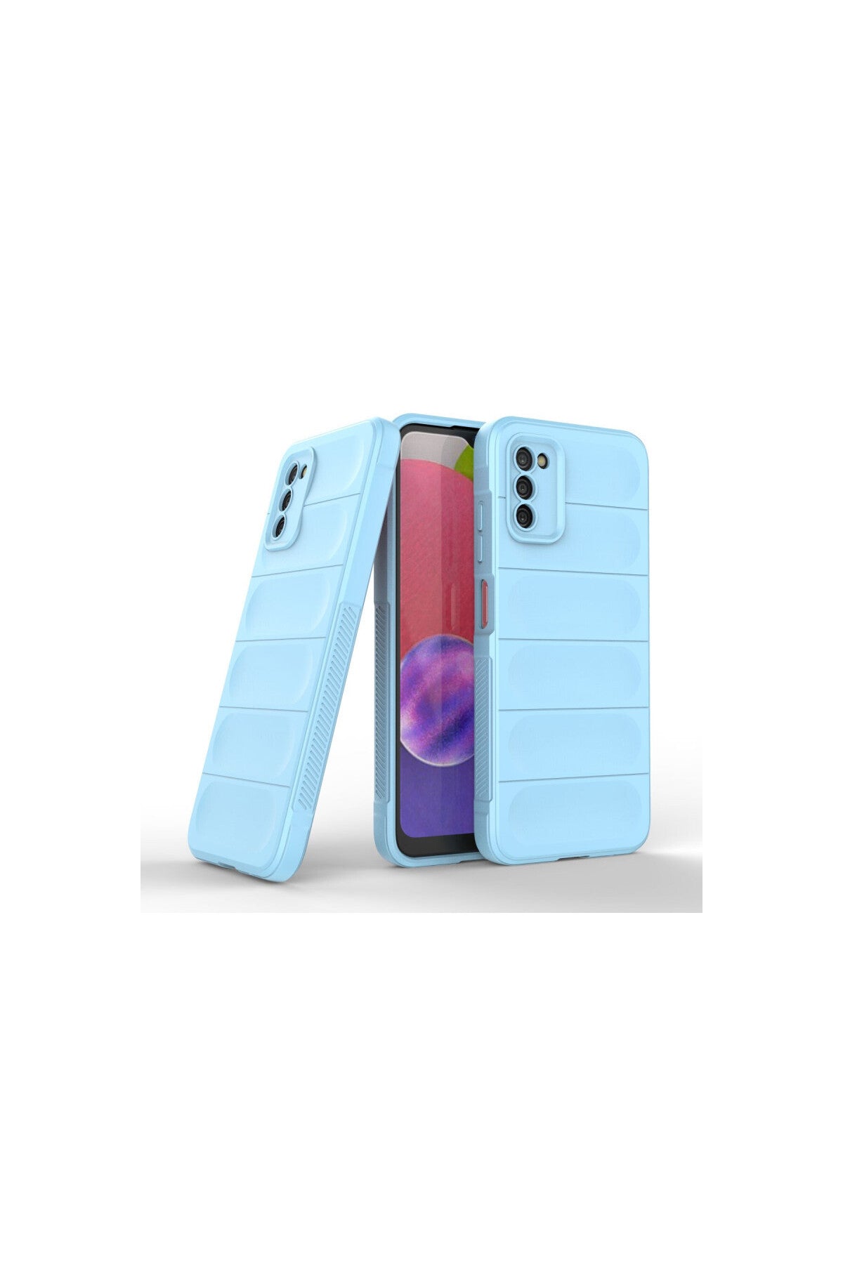 Samsung Galaxy A03S Uyumlu Kılıf Optimum Silikon - Sky Blue