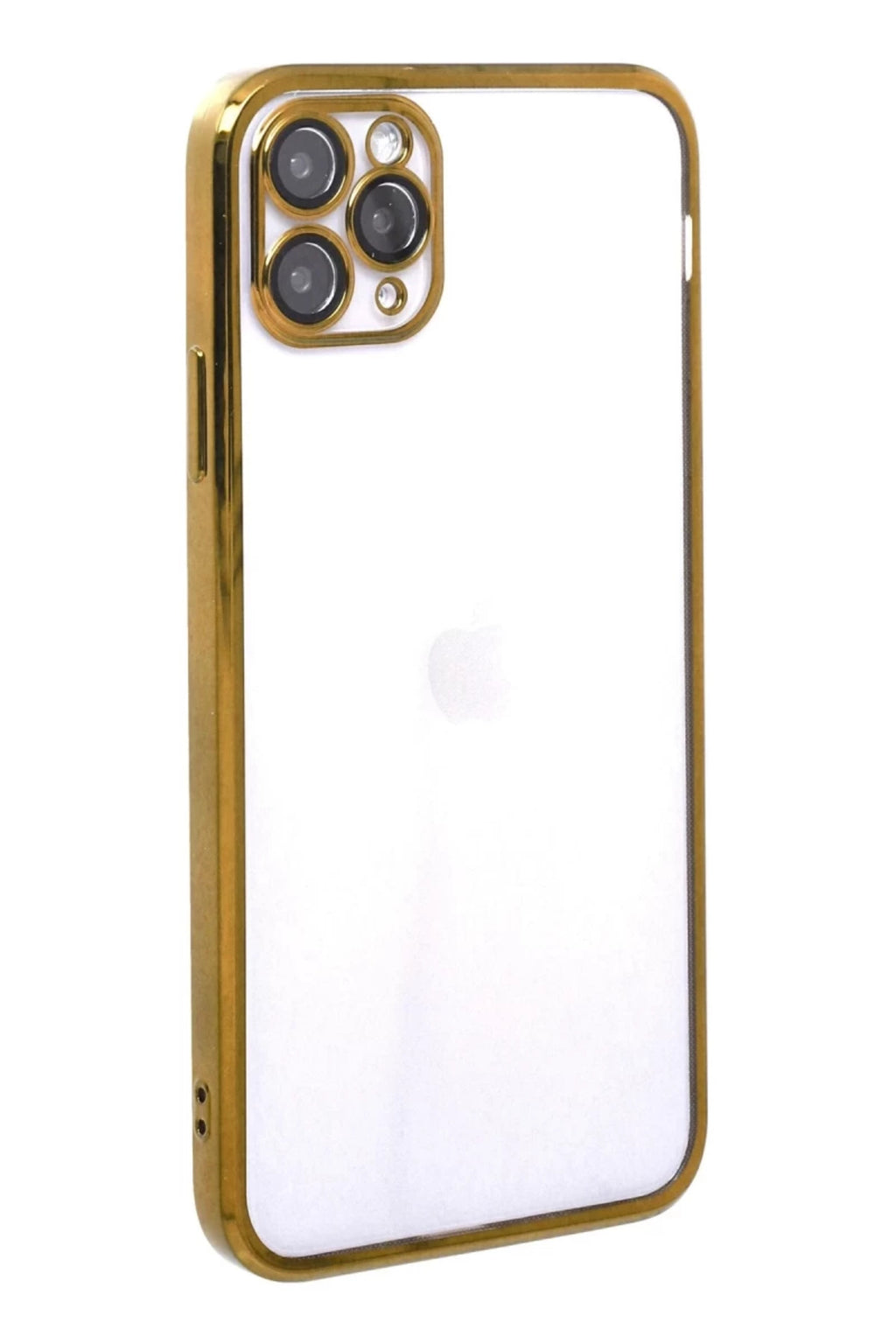 Apple iPhone 11 Pro Uyumlu Kılıf Lensli Silikon - Gold