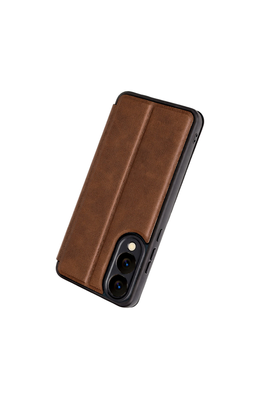 Samsung Galaxy S25 Uyumlu Edge Flip Cover - Taba