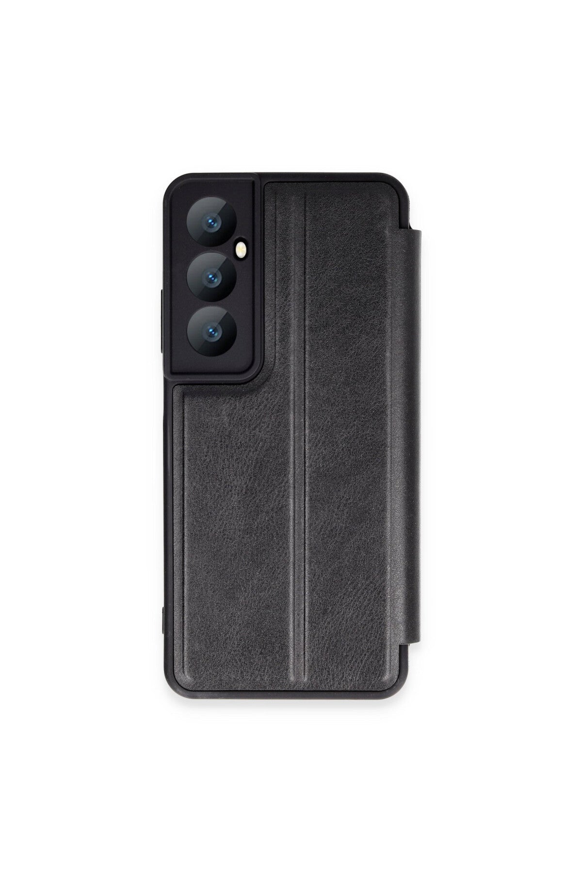 Realme C65 Uyumlu Kılıf Flip Cover - Siyah