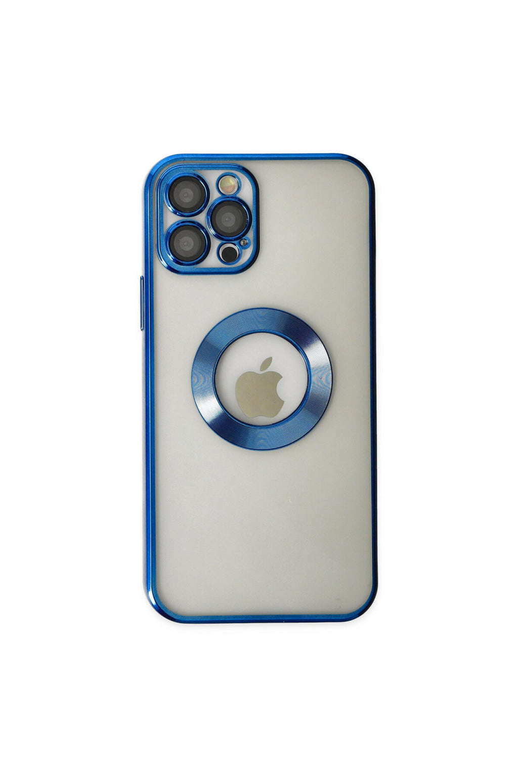 Apple iPhone 12 Pro Uyumlu Kılıf Slot Silikon - Mavi