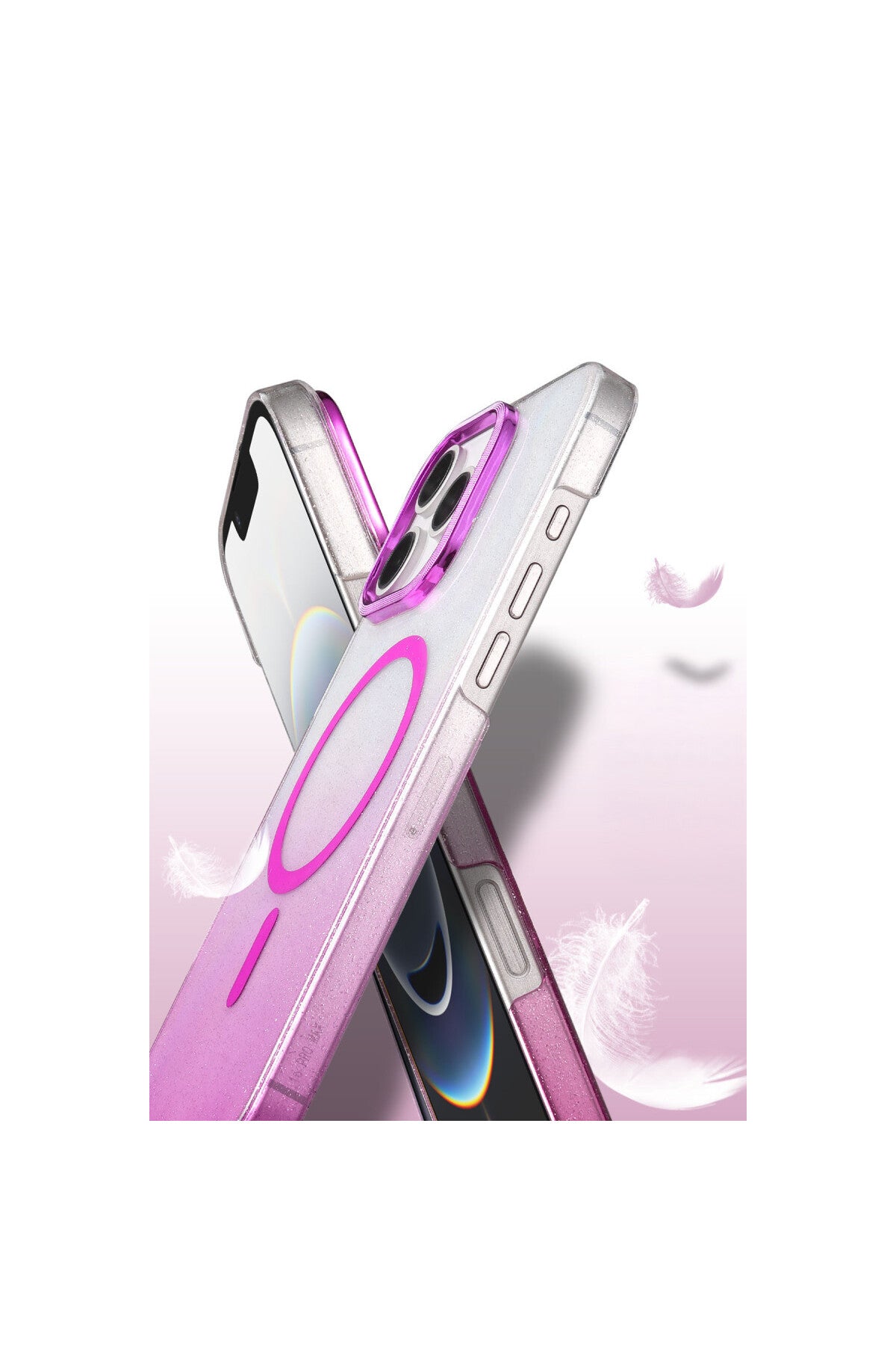 Apple iPhone 16 Pro Max Uyumlu Glossy Magsafe Kapak - Mavi