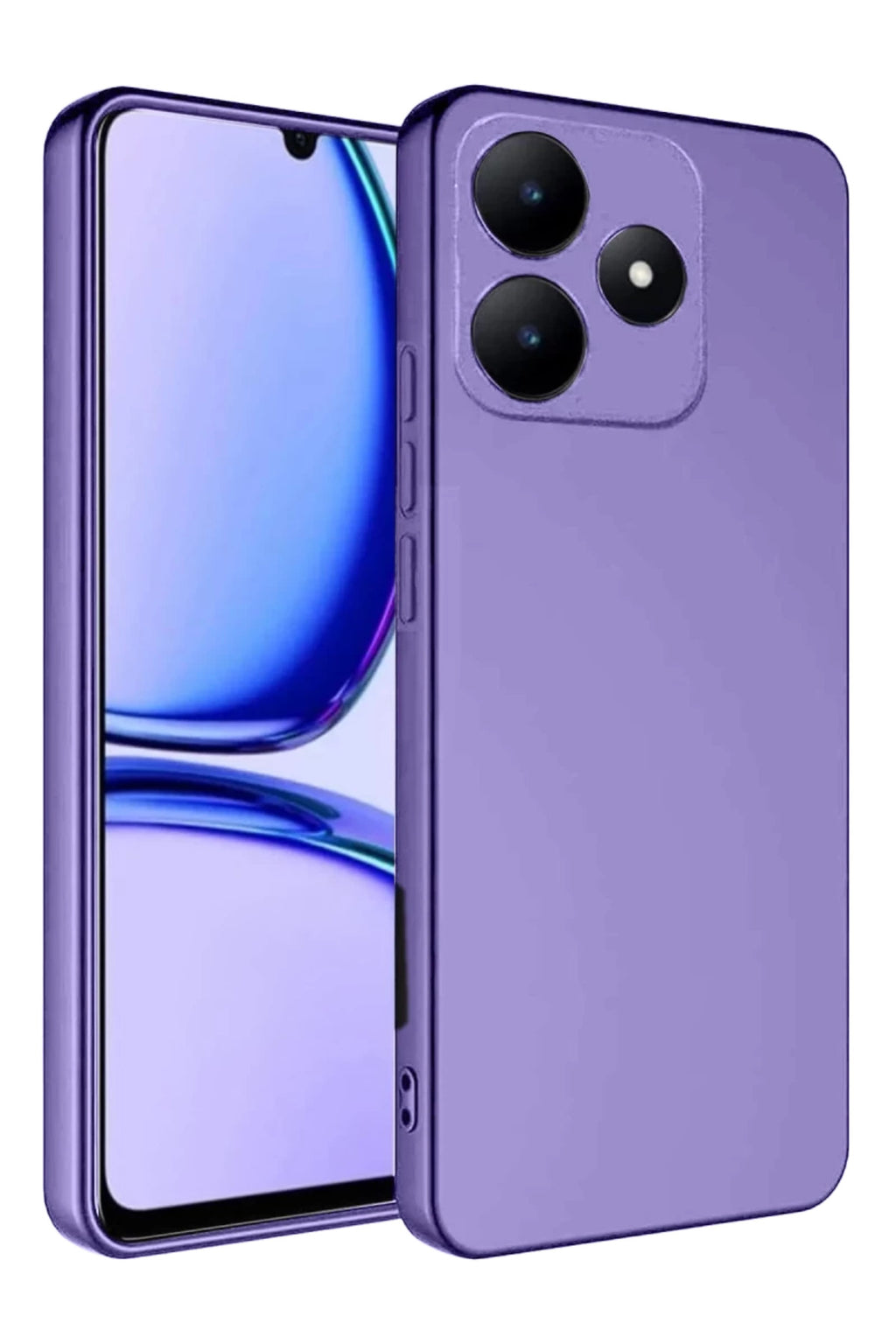 Realme C61 Uyumlu Kılıf First Silikon - Lila