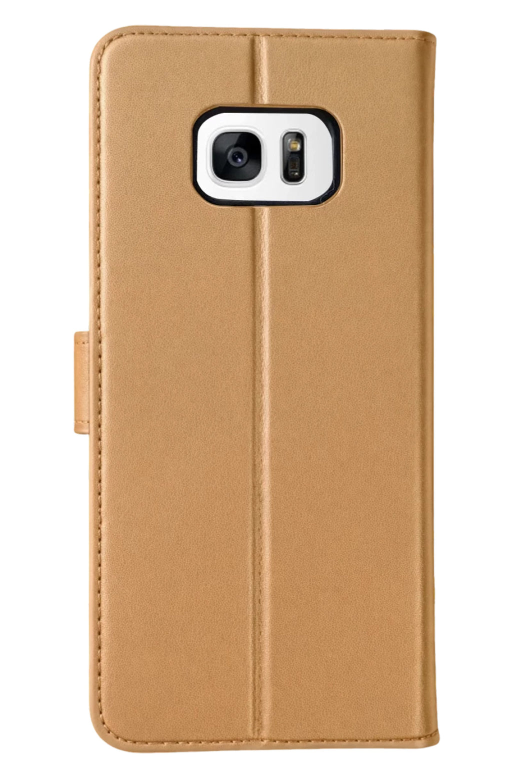 Samsung Galaxy S7 Uyumlu Edge Trend S Plus Kapaklı Kılıf - Gold