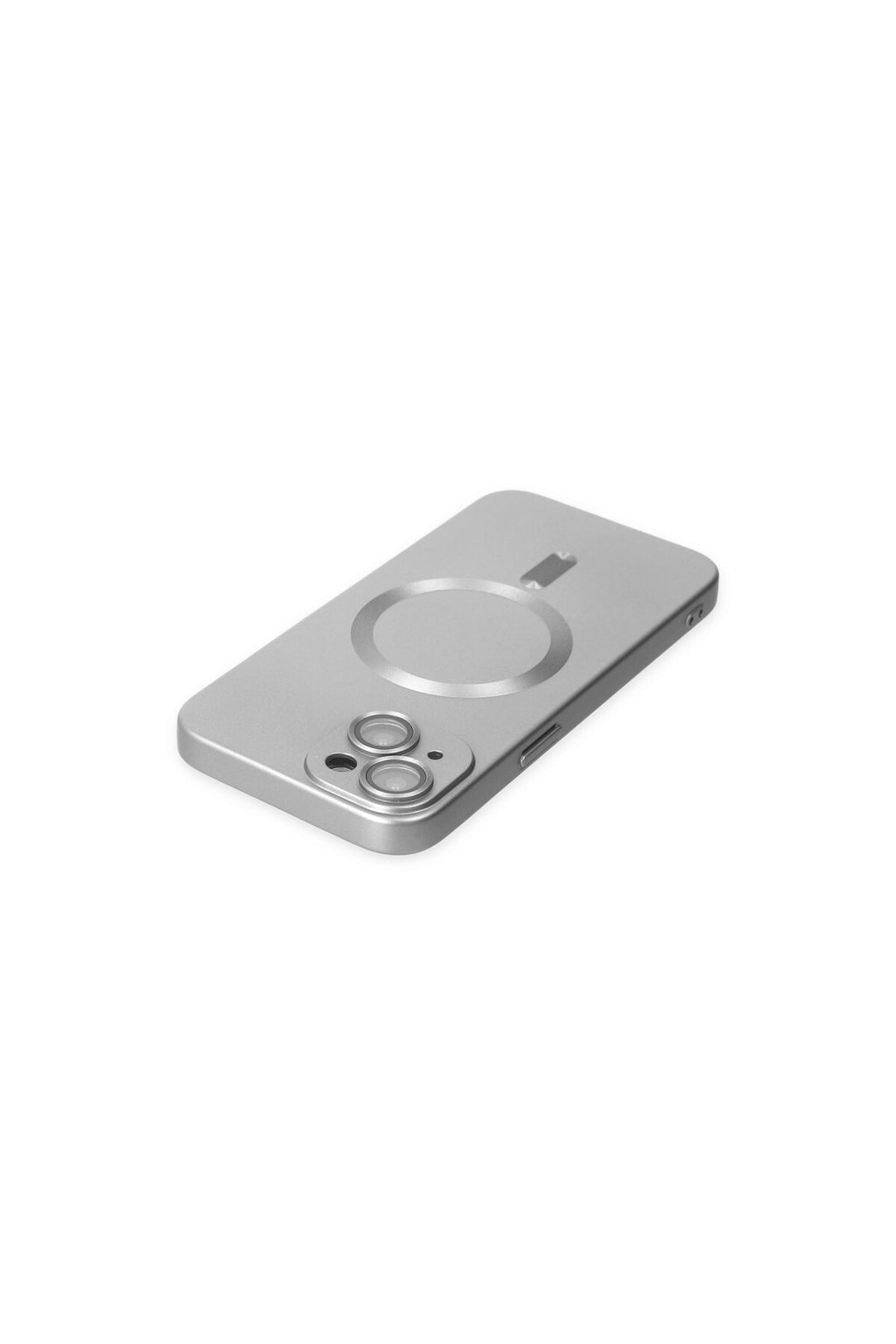 Apple iPhone 14 Plus Uyumlu Kılıf Moshi Lens Magneticsafe Silikon - Gümüş