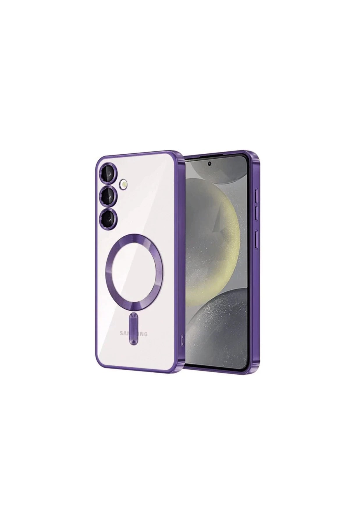Samsung Galaxy S23 Plus Uyumlu Kılıf Kross Magneticsafe Kapak - Mor