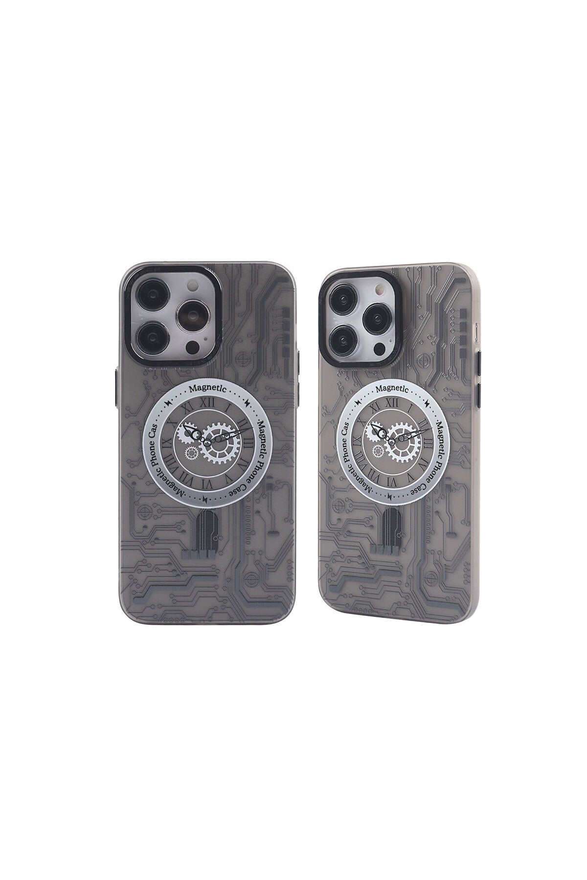 Apple iPhone 14 Pro Max Uyumlu Kılıf Apollo Magneticsafe Desenli Kapak - Apollo Siyah - 1