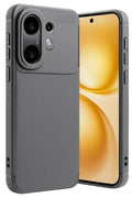 Vivo X200 FE Uyumlu Auto Focus Karbon Kapak -Gri