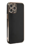 Apple iPhone 12 Pro Max Uyumlu Kılıf Volet Silikon - Siyah