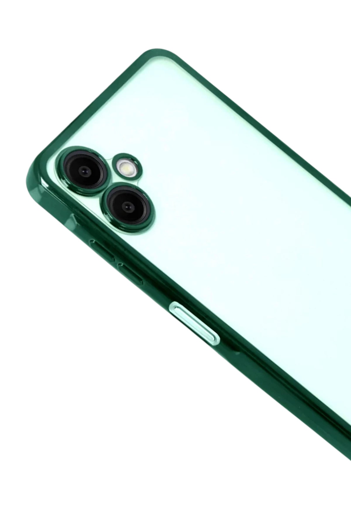 Samsung Galaxy A07 4G Uyumlu Lensli Silikon - Yeşil