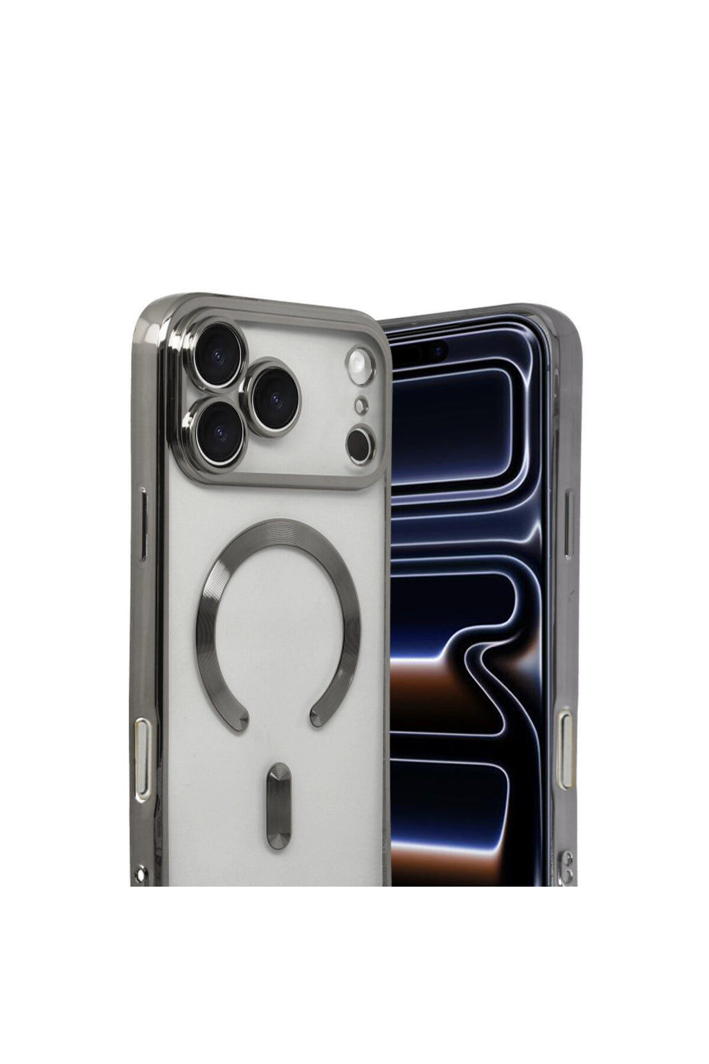 Apple iPhone 17 Pro Max Uyumlu Kross Magneticsafe Kapak - Titan Gri