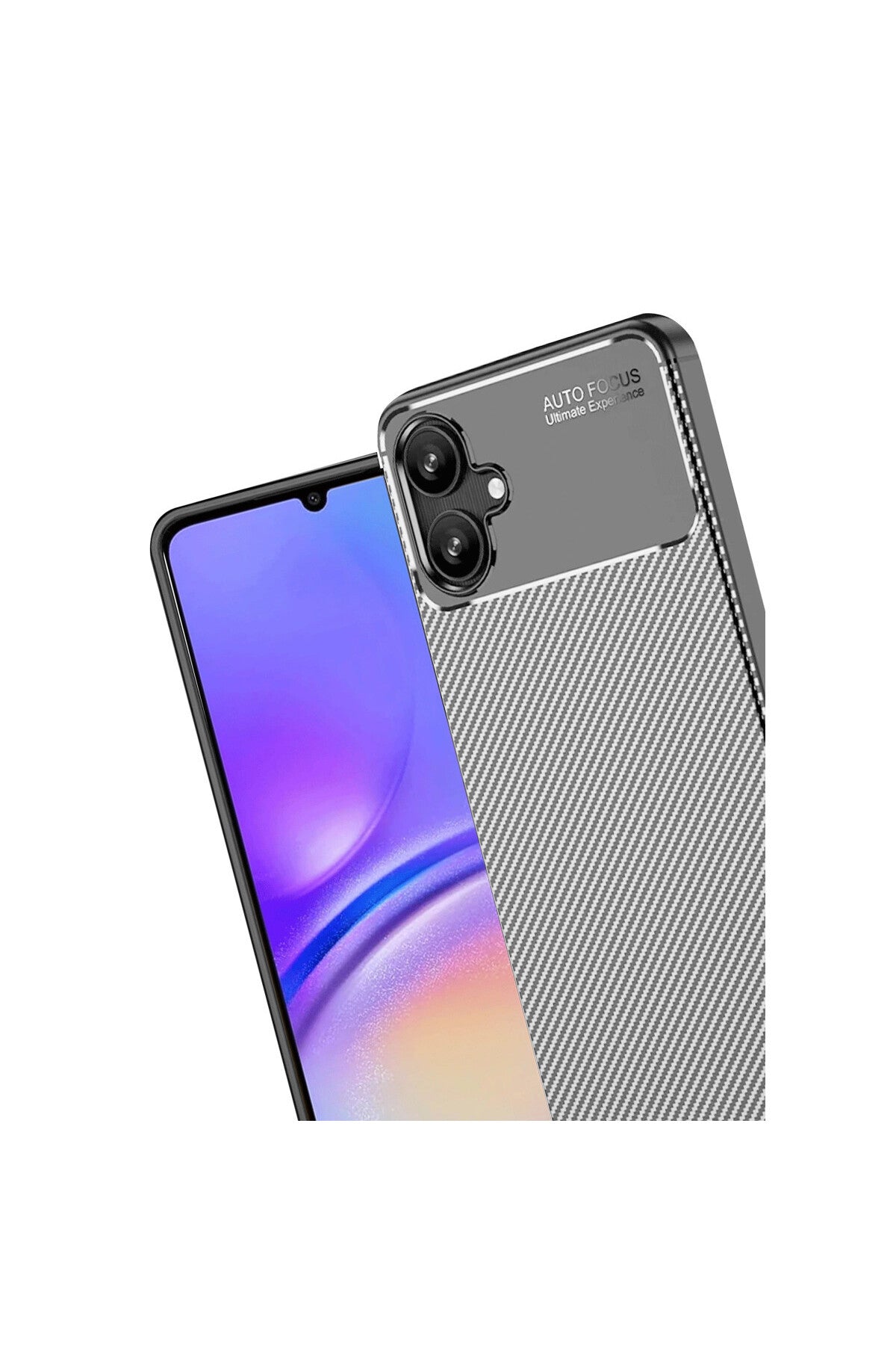 Samsung Galaxy A06 Uyumlu Kılıf Auto Focus Karbon Kapak - Gri