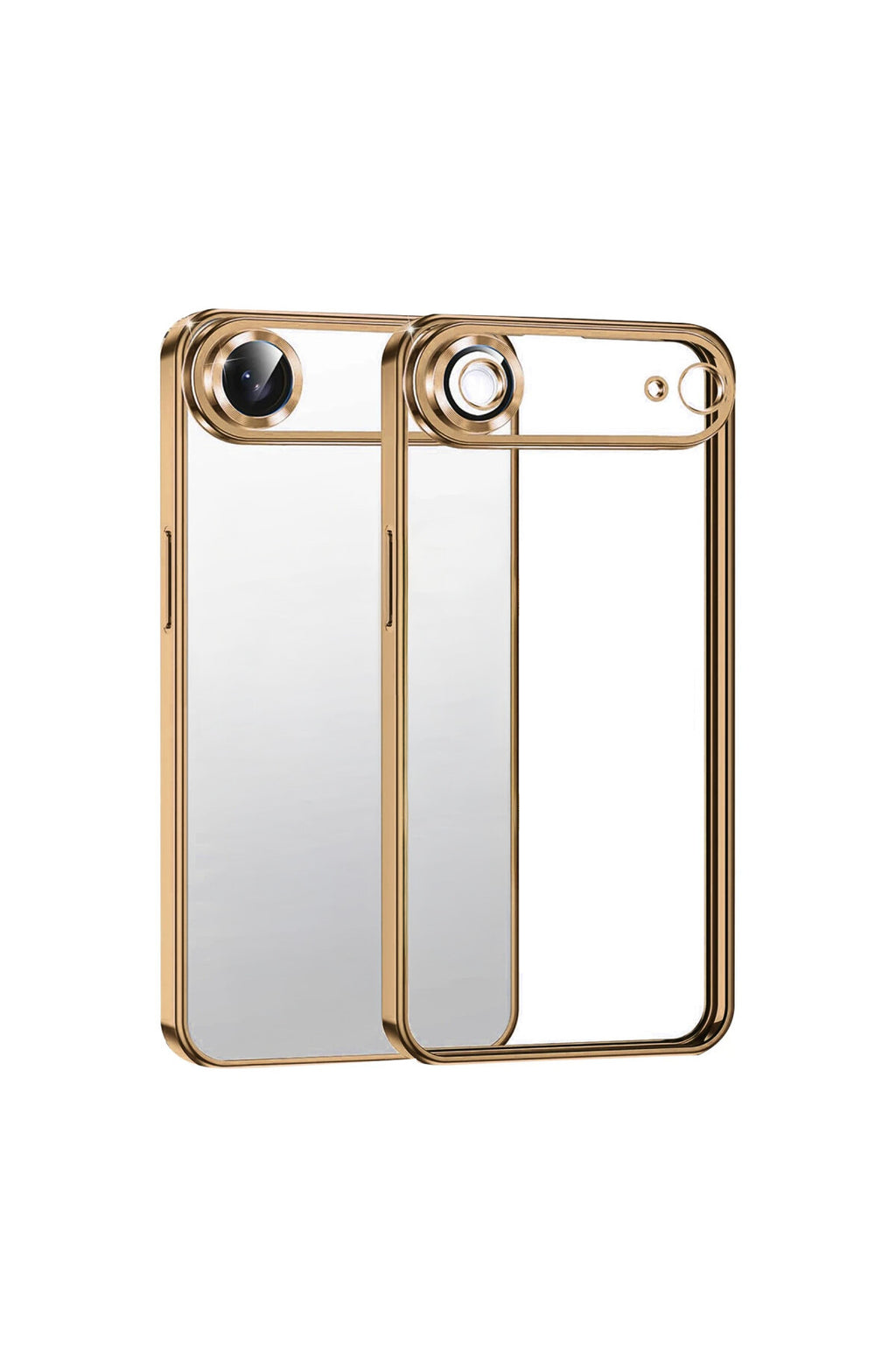 Apple iPhone 17 Air Uyumlu Lensli Silikon - Çöl Titanyum