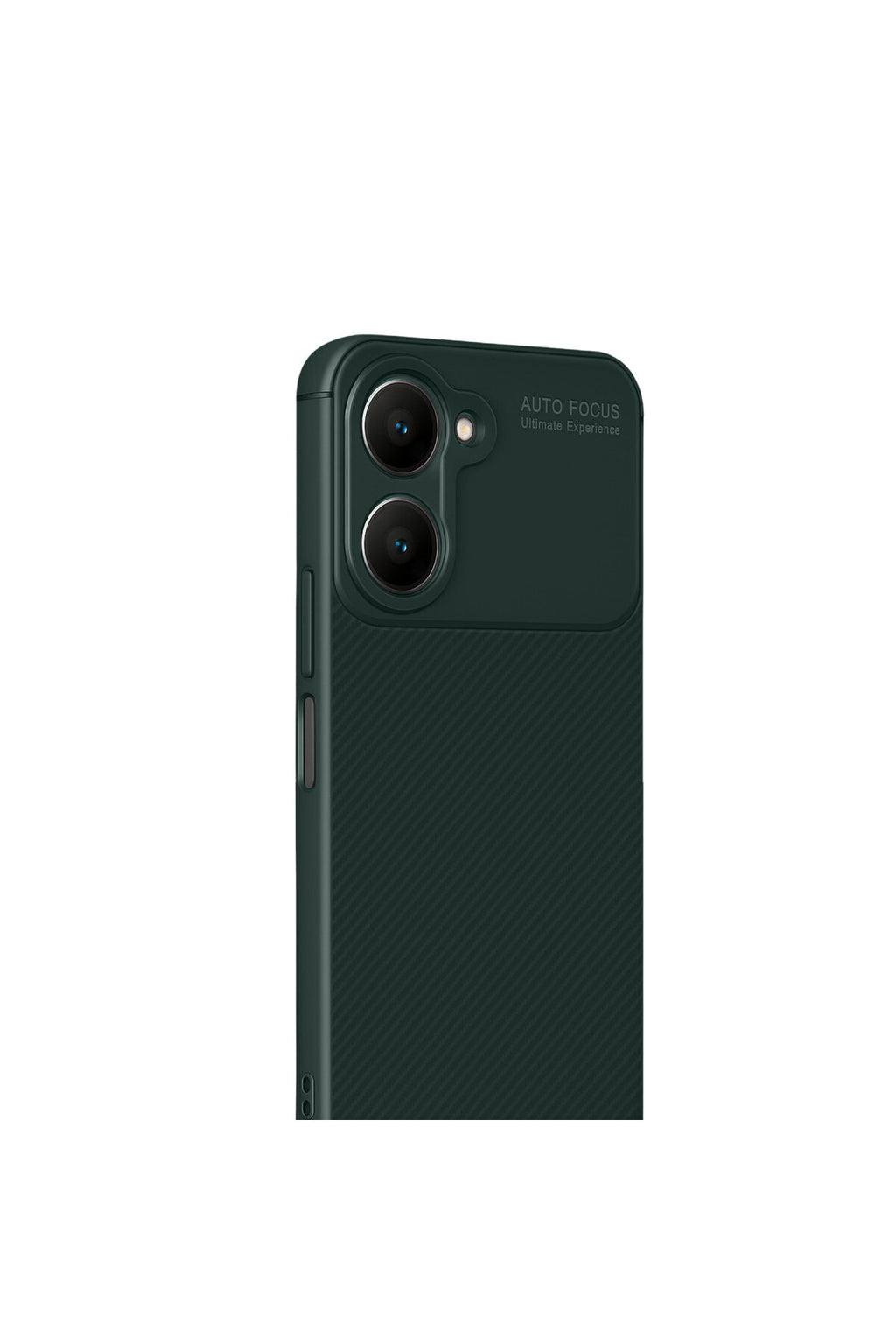 Vivo Y18 Uyumlu Kılıf Auto Focus Karbon Kapak - Koyu Yeşil