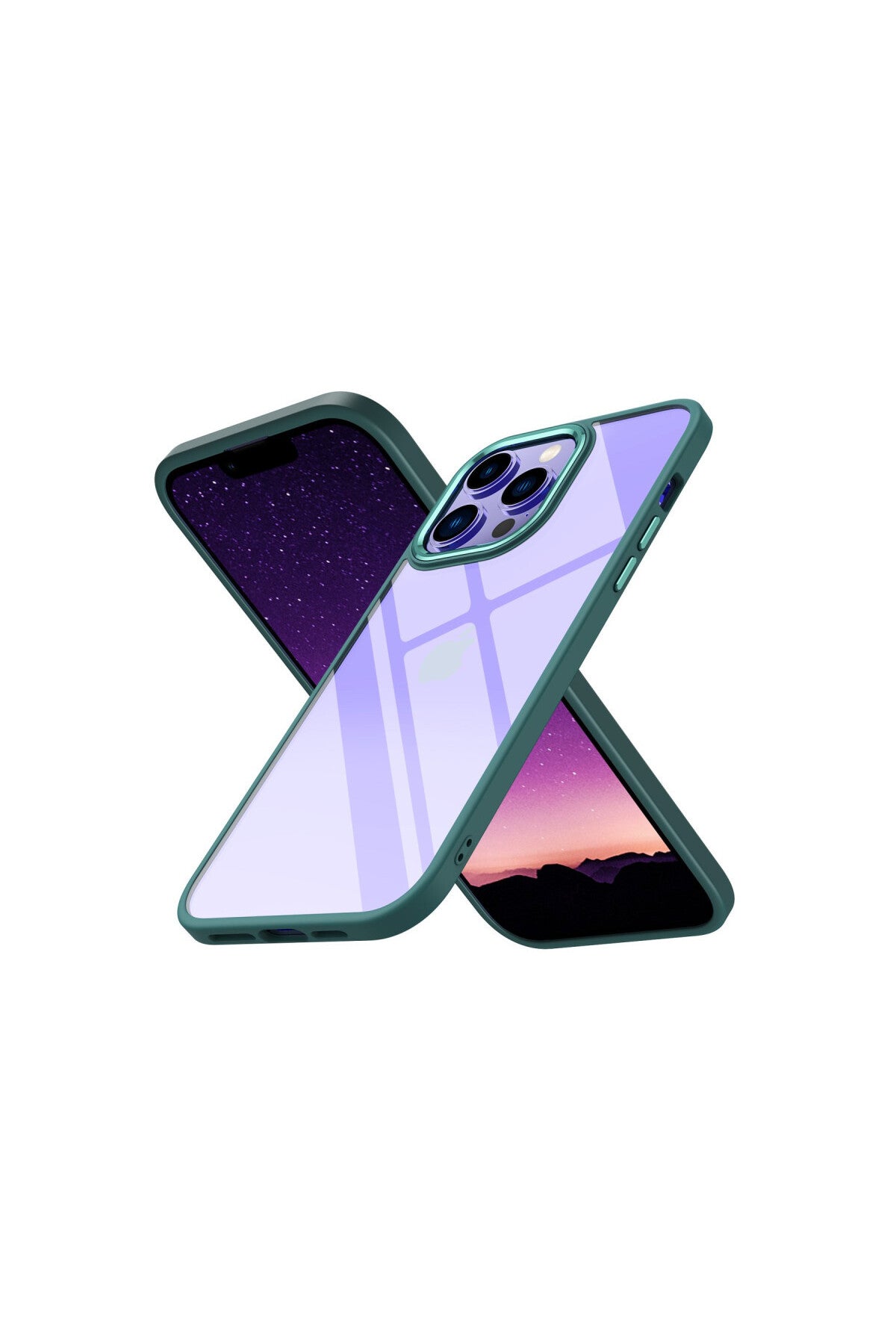 Apple iPhone 13 Pro Max Uyumlu Kılıf Power Silikon - Koyu Yeşil