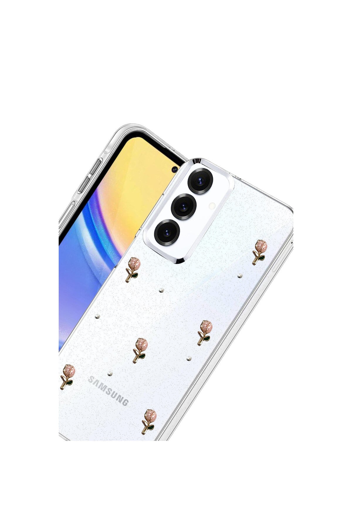 Samsung Galaxy A14 4G Uyumlu Fiyonk Desenli Kapak - Desen 6