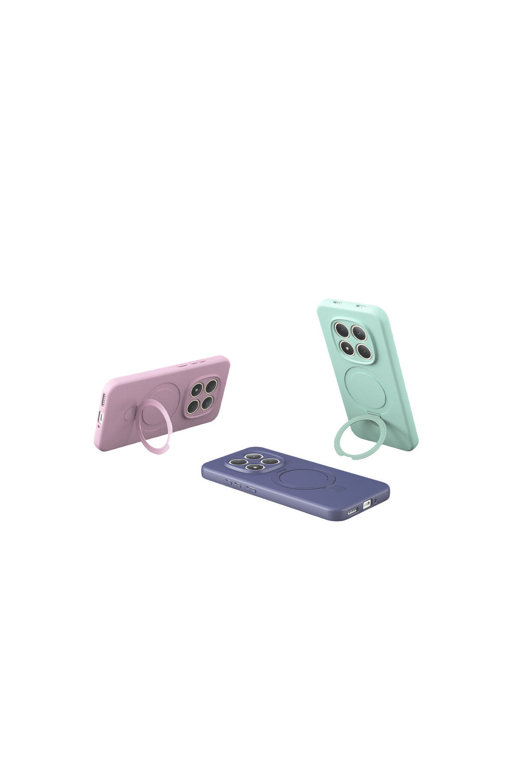 Xiaomi Redmi Note 15 4G Uyumlu Regal Magsafe Standlı Kapak - Açık Pembe