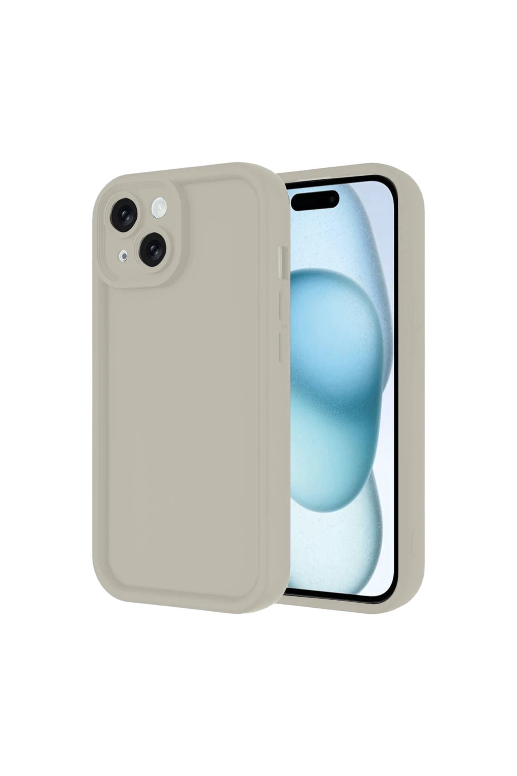 Apple iPhone 14 Uyumlu Kılıf Viera Silikon - Krem