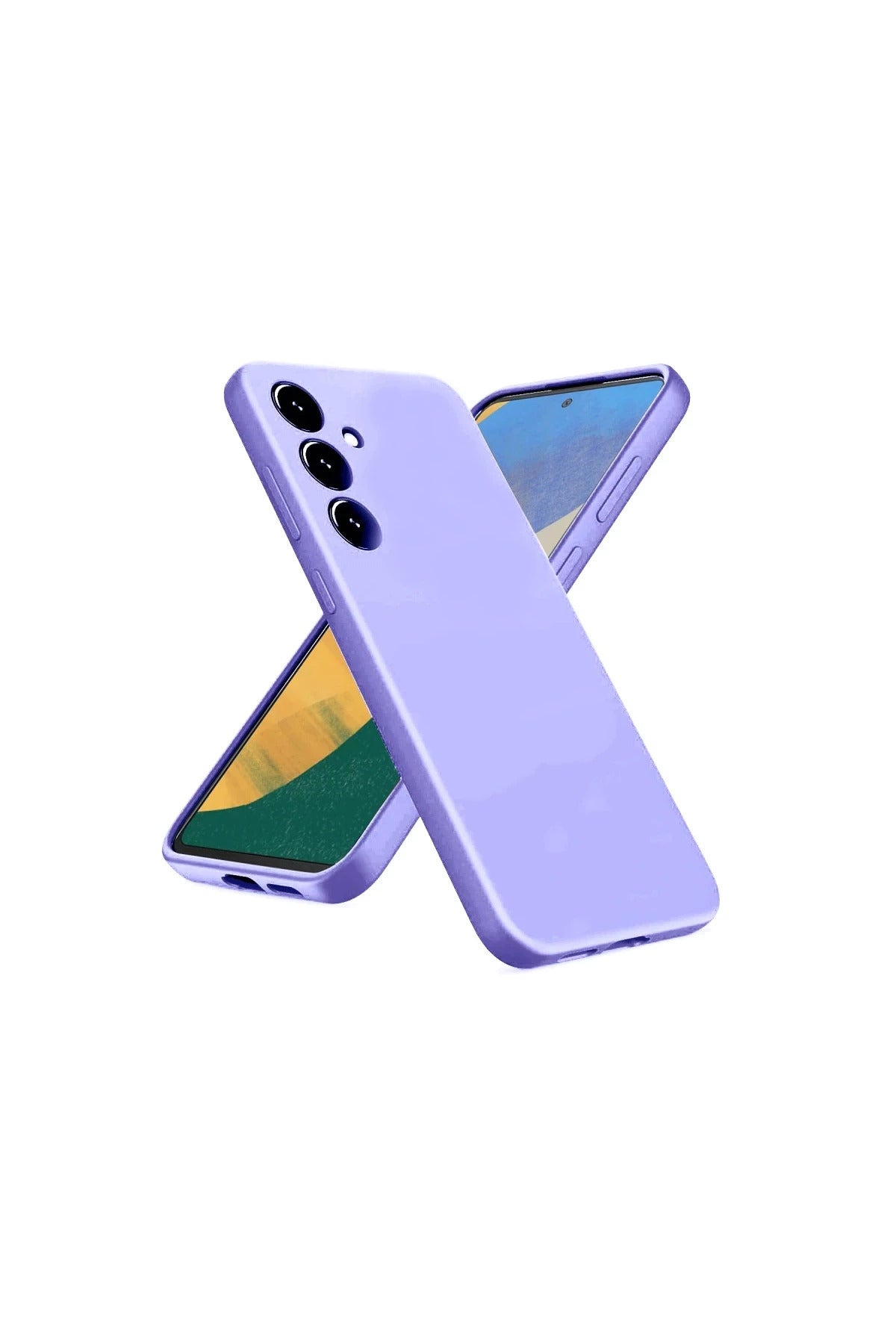Samsung Galaxy A36 Uyumlu Kılıf Nano içi Kadife Silikon - Lila