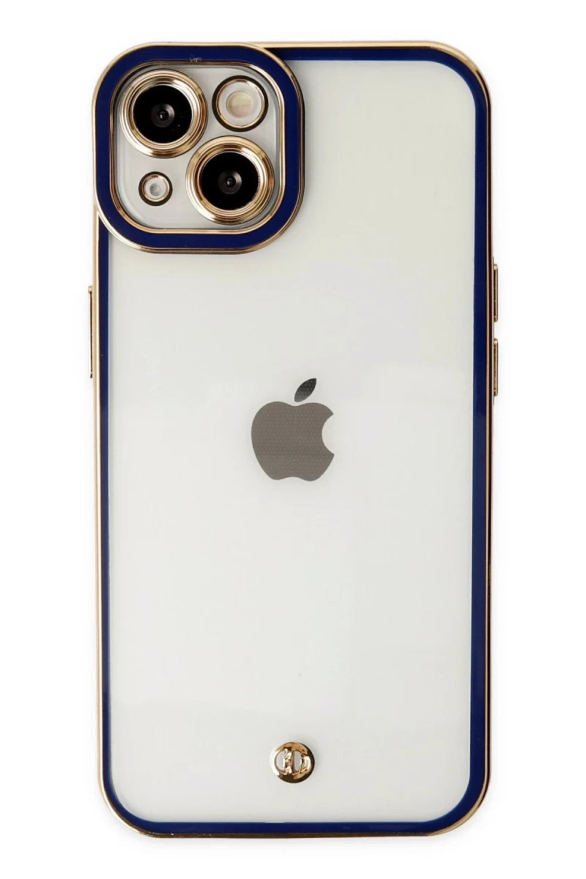 Apple iPhone 14 Plus Uyumlu Kılıf Liva Lens Silikon - Mavi
