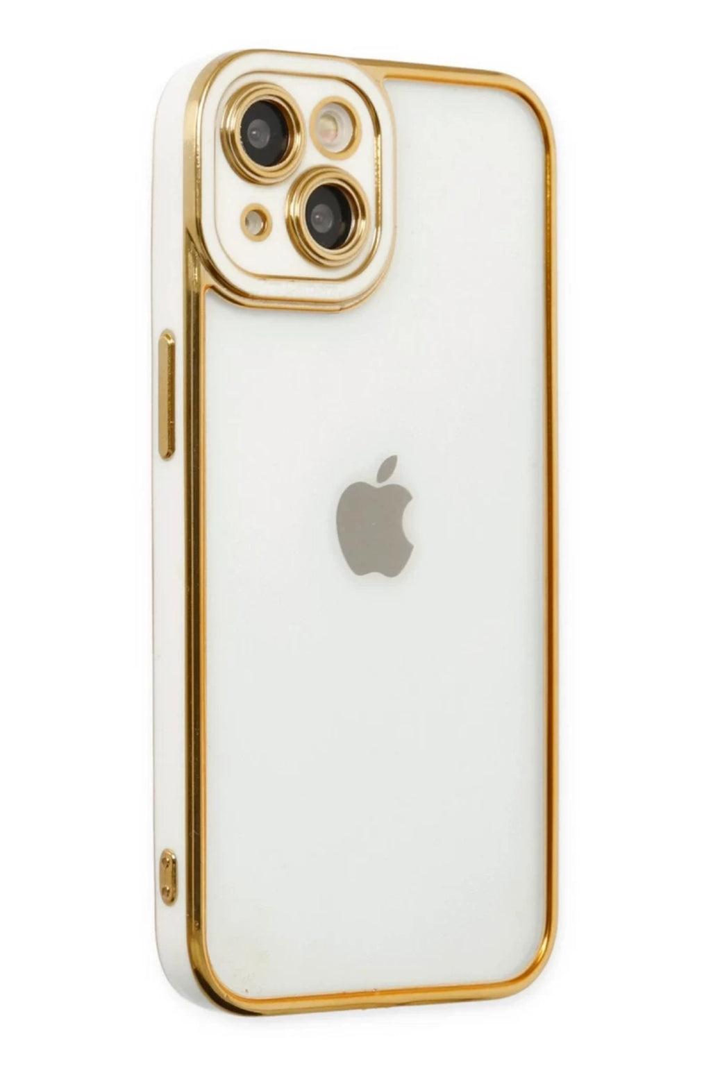 Apple iPhone 14 Plus Uyumlu Kılıf Liva Lens Silikon - Beyaz