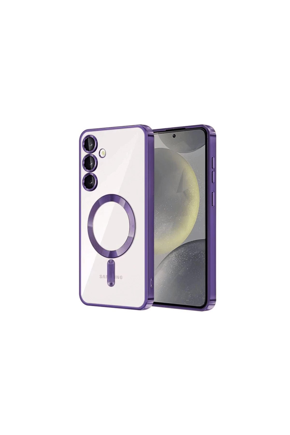 Samsung Galaxy S23 Uyumlu Kılıf Kross Magneticsafe Kapak - Mor
