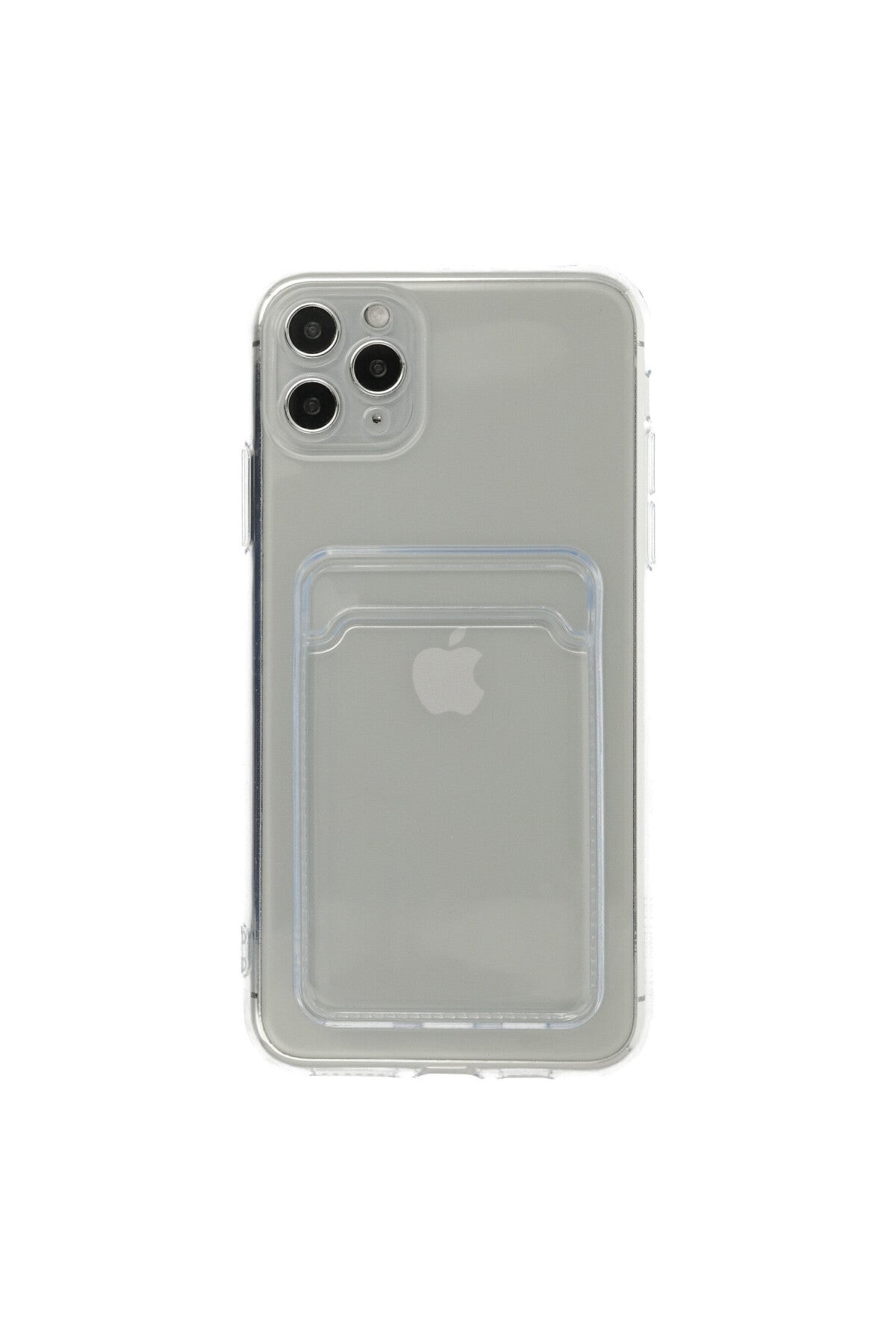Apple iPhone 11 Pro Max Uyumlu Kılıf Kart Şeffaf Silikon - Şeffaf