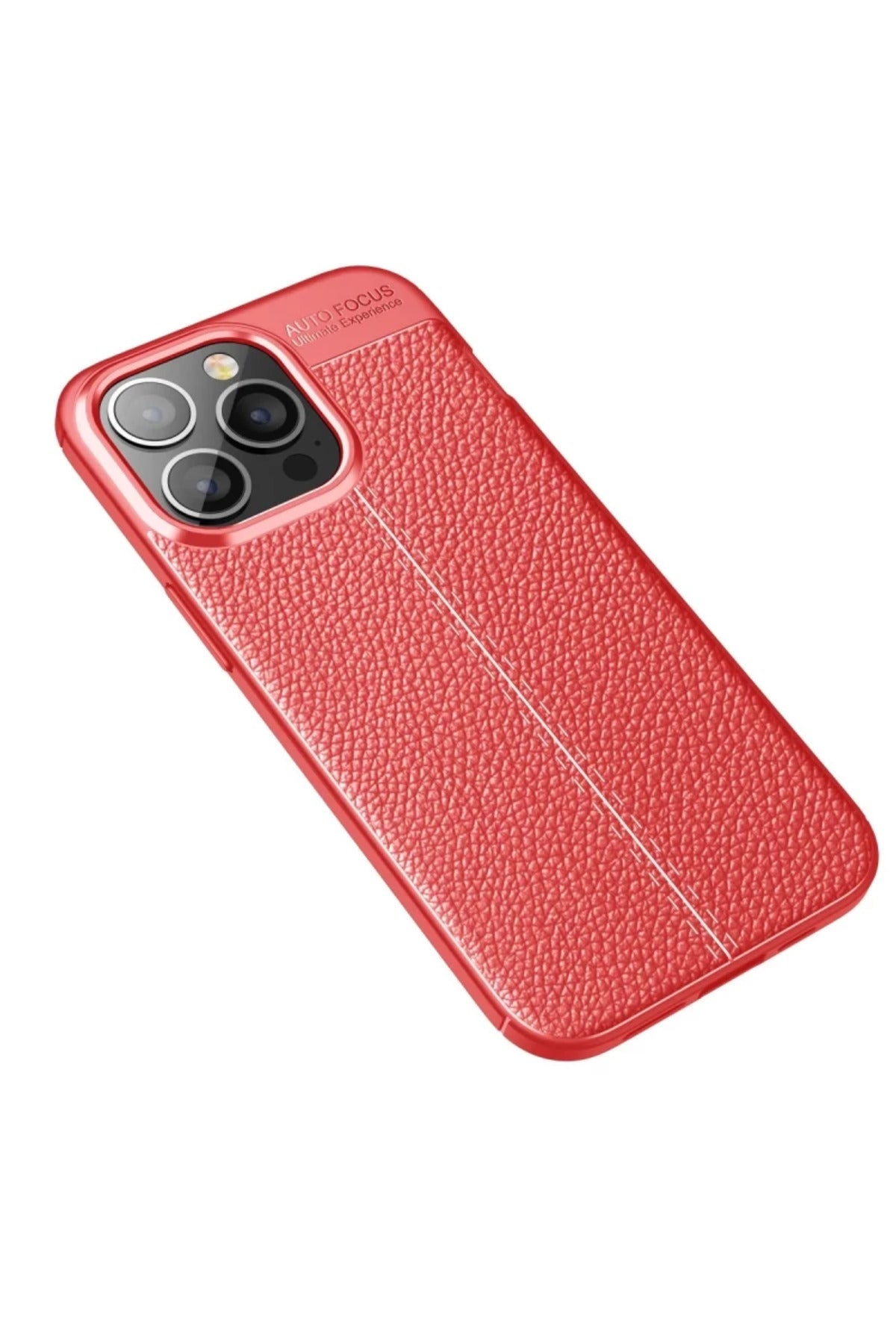 Apple iPhone 13 Pro Max Uyumlu Kılıf Auto Focus Kapak - Kırmızı