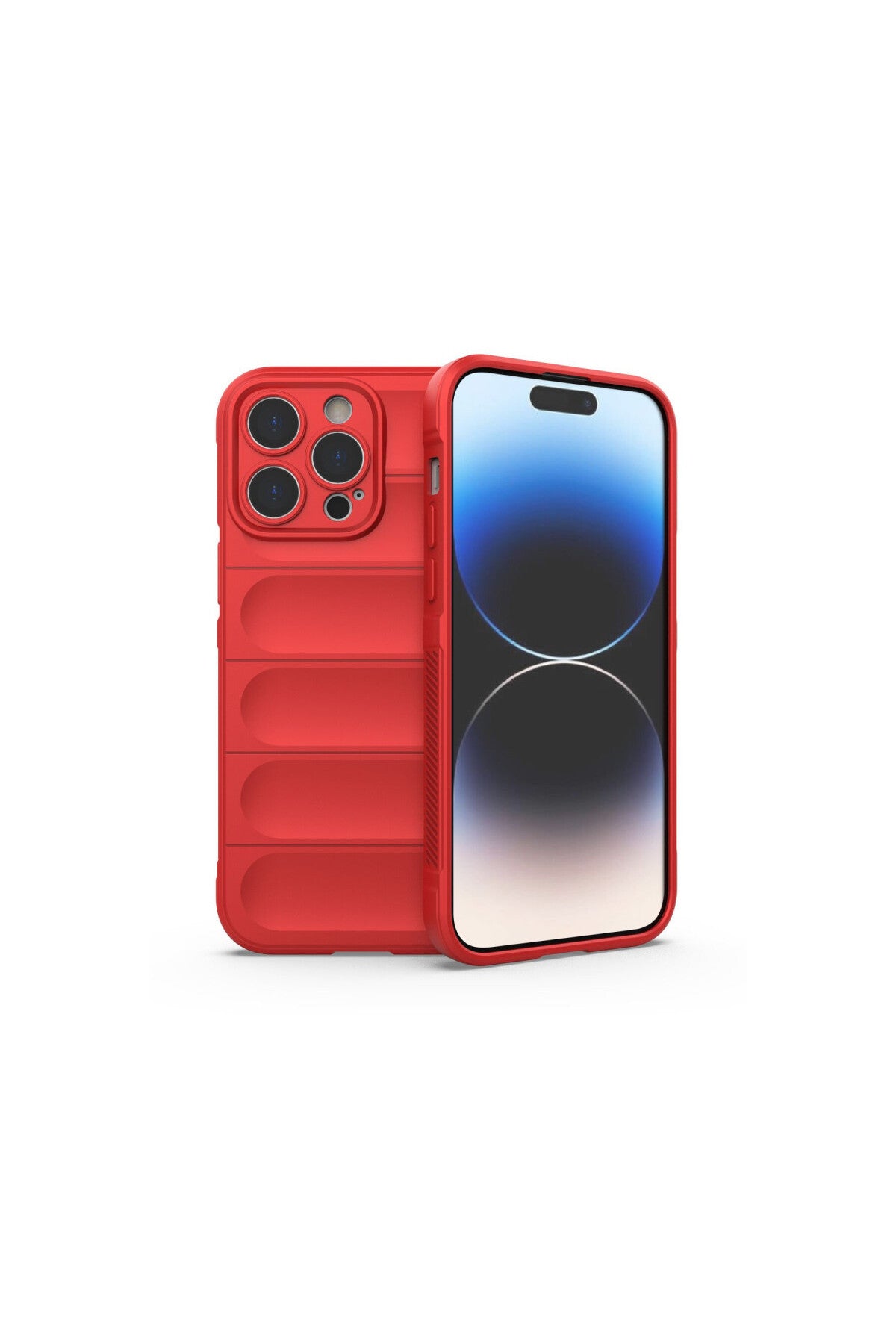 Apple iPhone 13 Pro Max Uyumlu Kılıf Optimum Silikon - Kırmızı