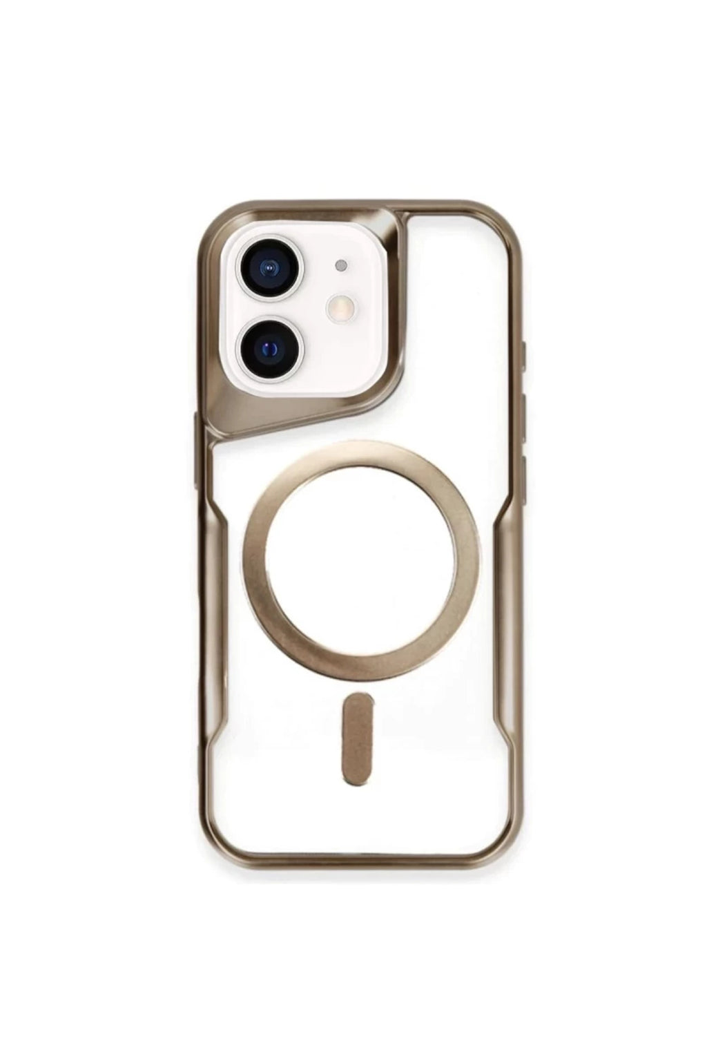 Apple iPhone 11 Uyumlu Kılıf Boyi Magsafe Silikon Kapak - Çöl Titanyum