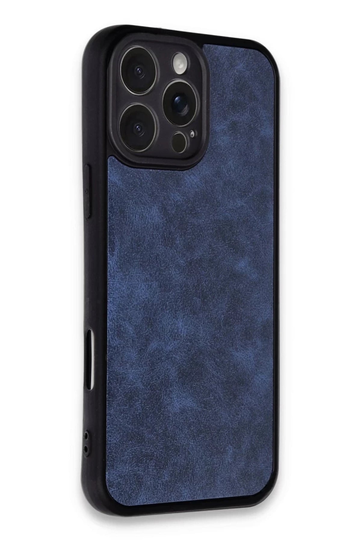 Apple iPhone 16 Pro Uyumlu Kılıf Aras Deri Kapak - Lacivert