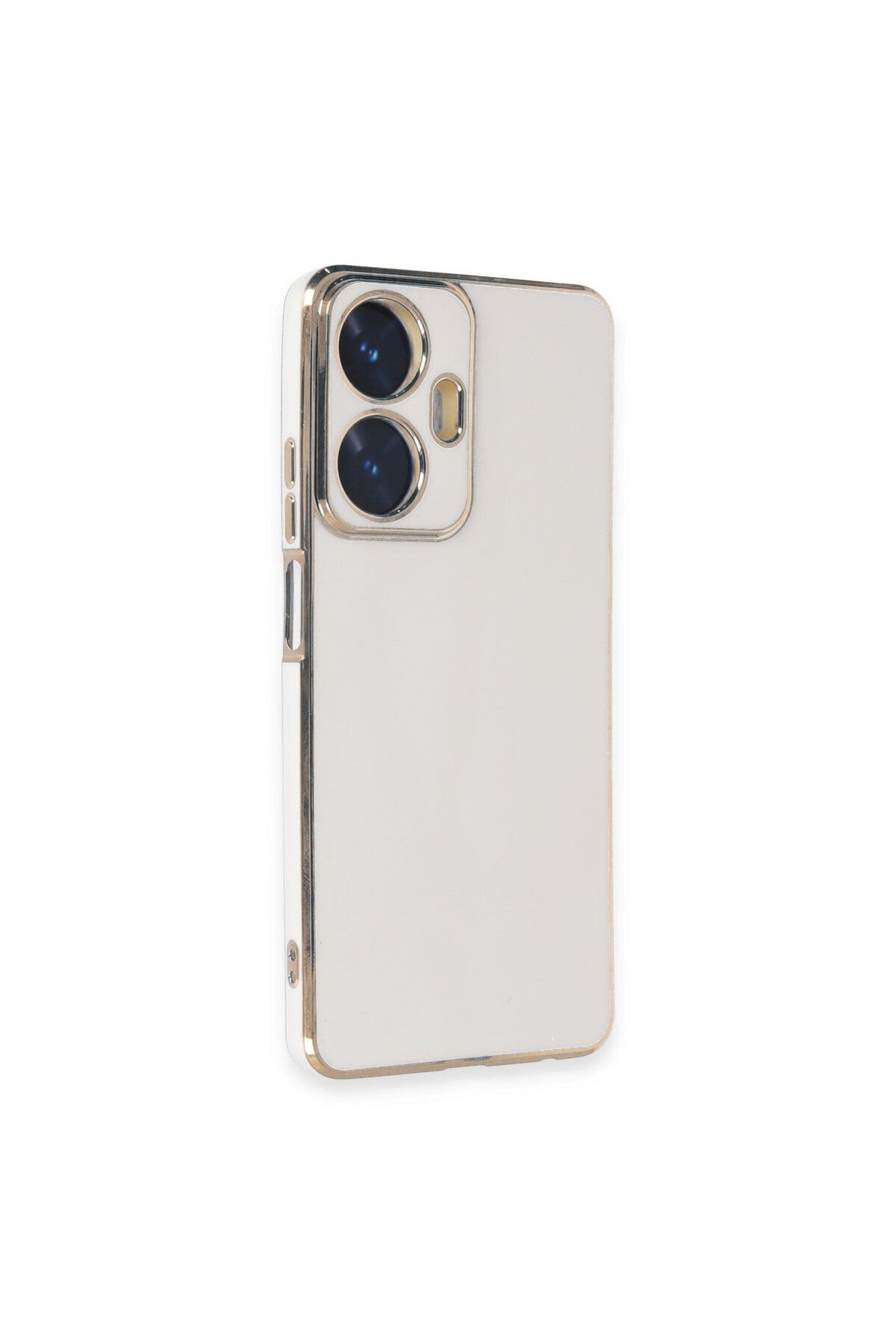 Realme C55 Uyumlu Kılıf Volet Silikon - Beyaz