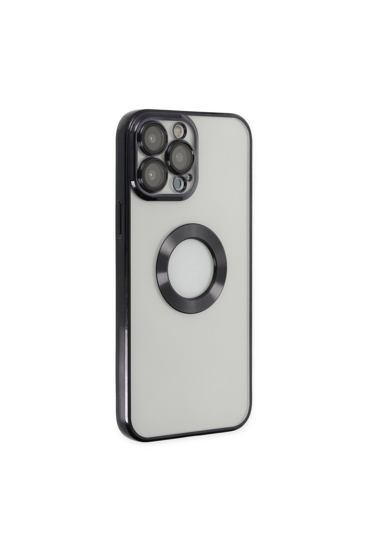 Apple iPhone 14 Pro Uyumlu Kılıf Slot Silikon - Siyah
