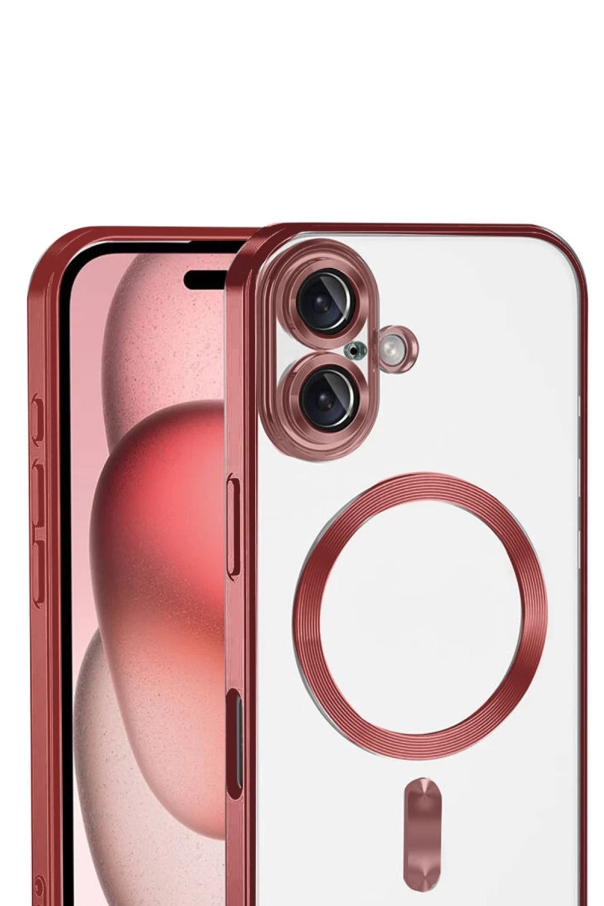 Apple iPhone 17 Uyumlu Kross Magneticsafe Kapak - Kırmızı