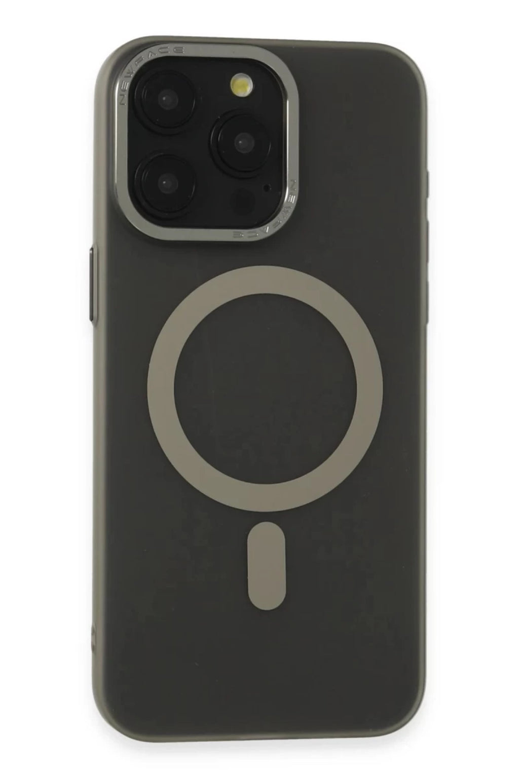 Apple iPhone 15 Pro Uyumlu Kılıf Lodos Magneticsafe Mat Kapak - Titan Gri