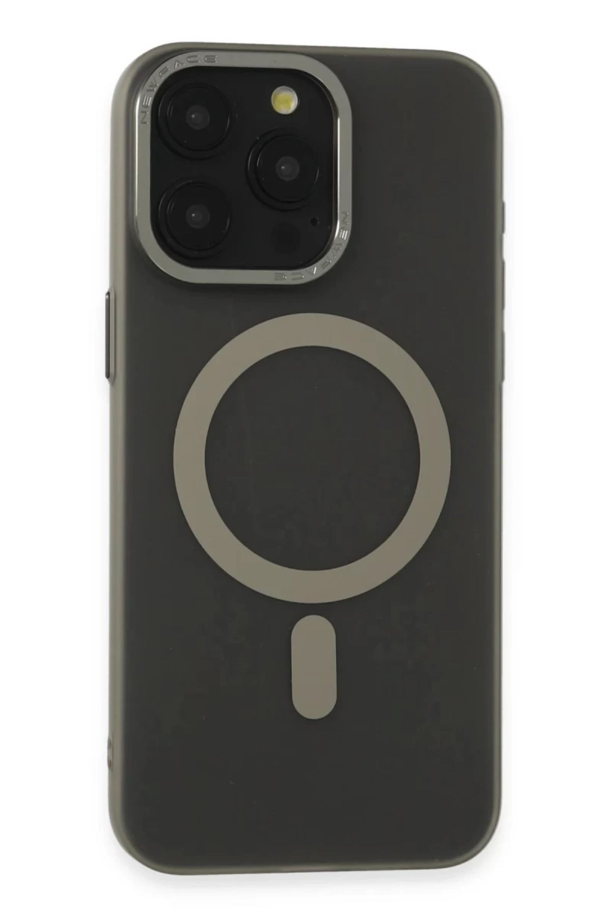 Apple iPhone 15 Pro Uyumlu Kılıf Lodos Magneticsafe Mat Kapak - Titan Gri