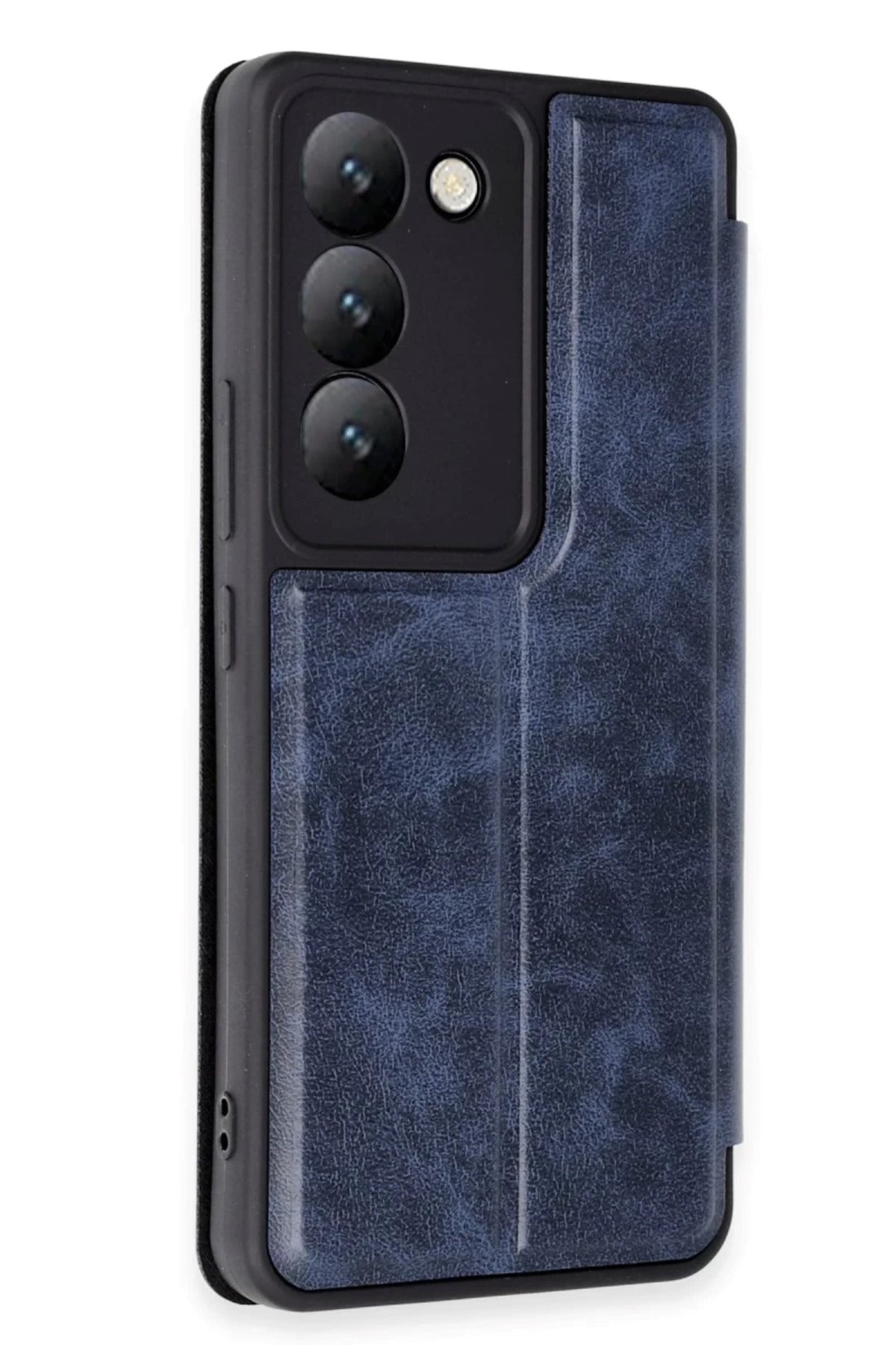 Vivo V30 Lite 4G Uyumlu Kılıf Flip Cover - Lacivert