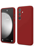 Samsung Galaxy S24 FE Uyumlu Kılıf First Silikon - Kırmızı