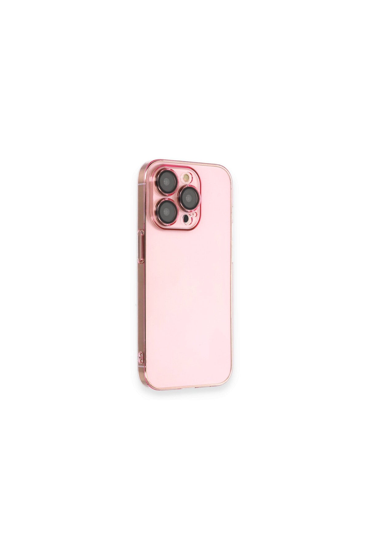 Apple iPhone 13 Pro Uyumlu Kılıf Armada Lensli Kapak - Rose Gold