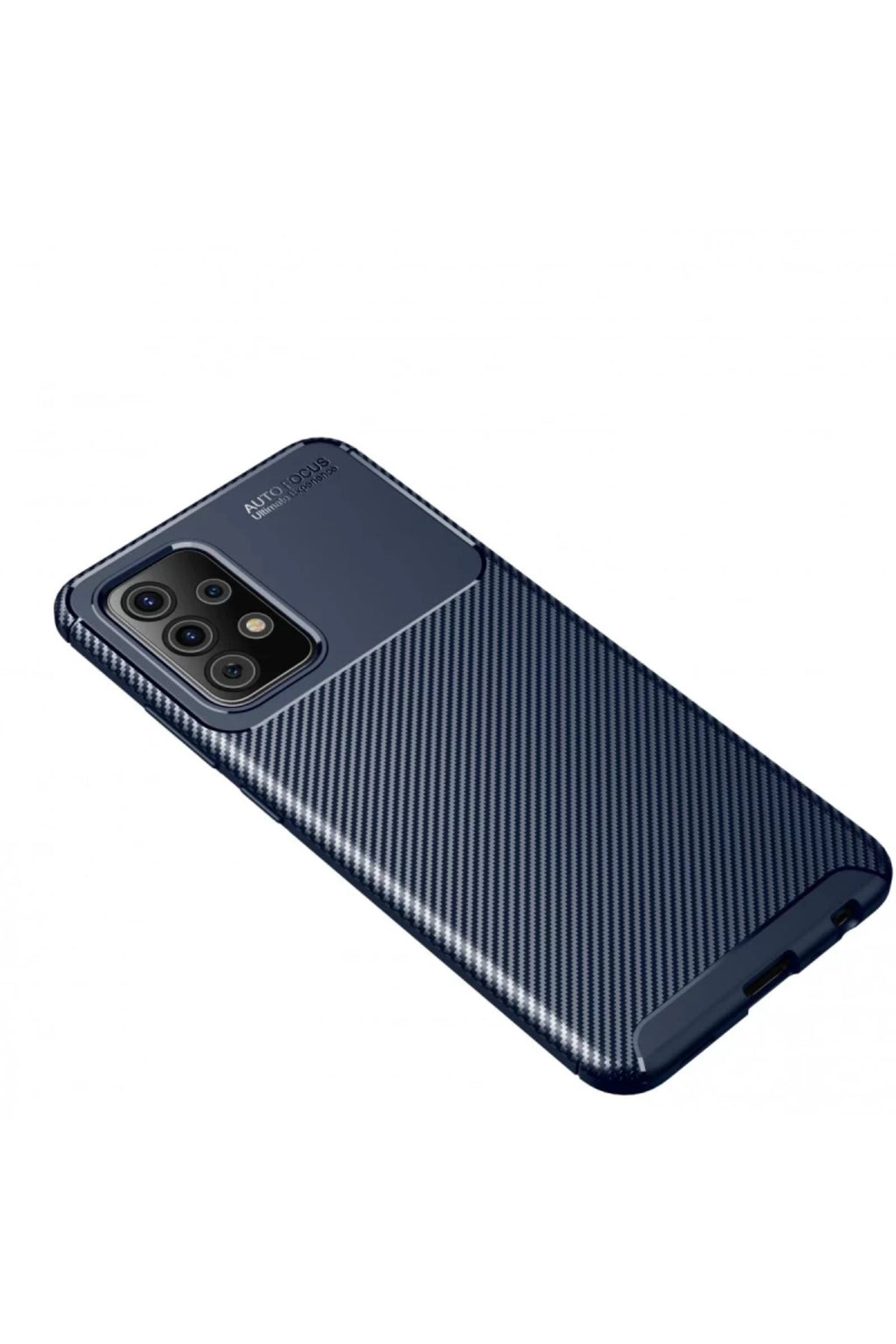Samsung Galaxy A72 Uyumlu Kılıf Auto Focus Karbon Kapak - Lacivert