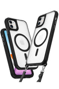 Apple iPhone 11 Uyumlu Kılıf Enka Magsafe Silikon Kılıf - Siyah